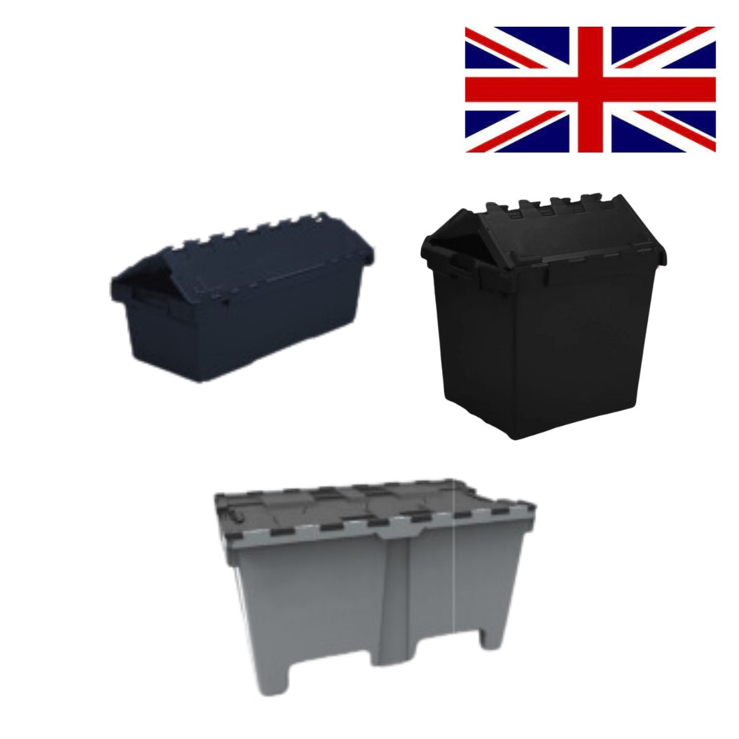 Heavy Duty Large Attached Lid Containers (over 135 Ltr capacity)