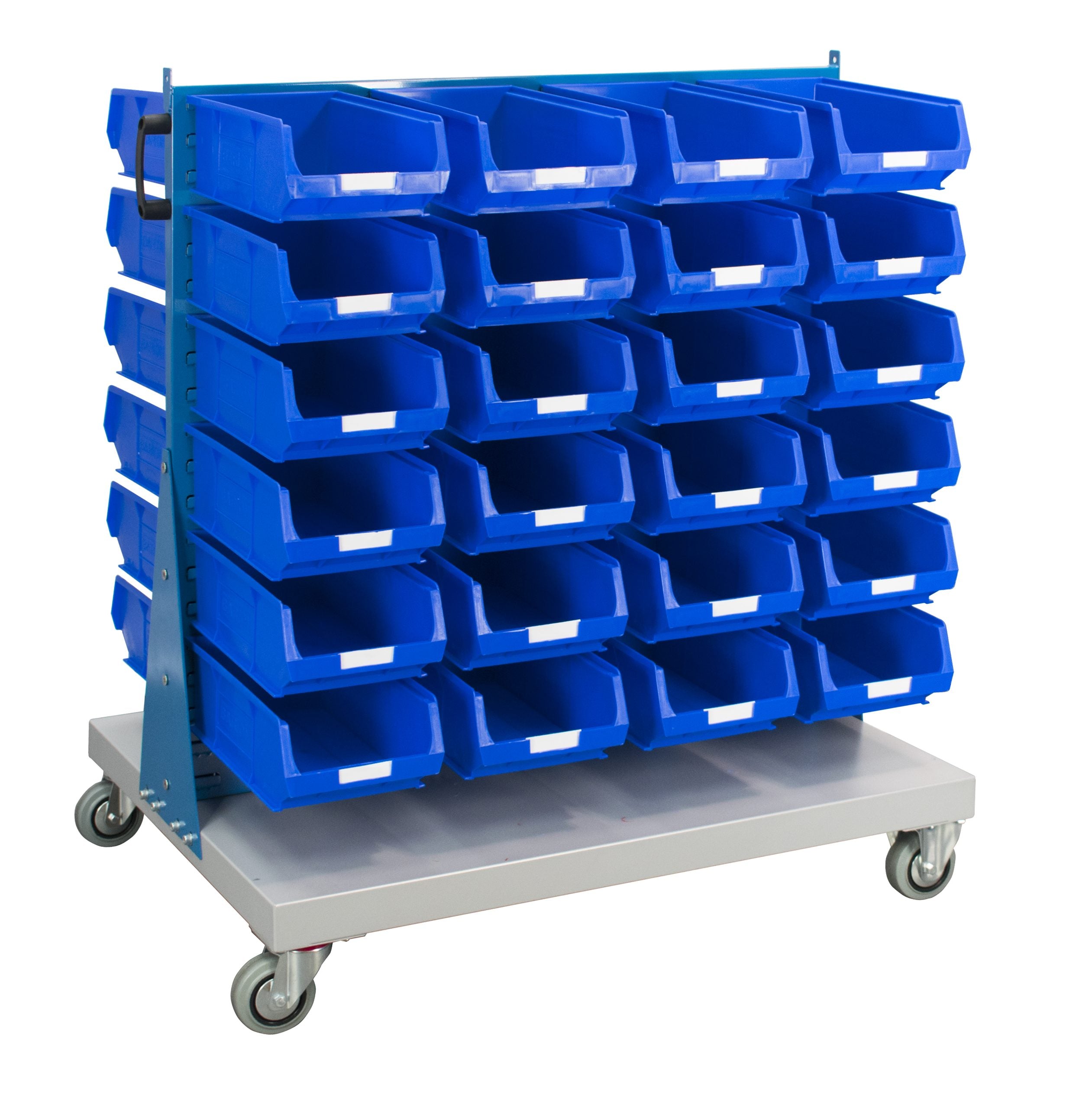 Louvred Panel Spacemaster Trolley Kit with Barton Bin ( 1 x Double sided trolley with 48 x TC4 containers)
