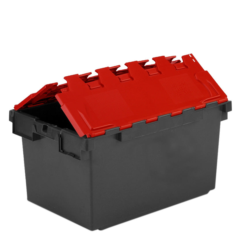 *Bundle of 4* Extra Large 80L Attached Lid Container Original Totebox - (710 x 460 x 368h mm)