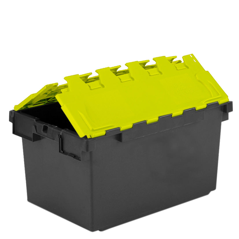 *Bundle of 4* Extra Large 80L Attached Lid Container Original Totebox - (710 x 460 x 368h mm)