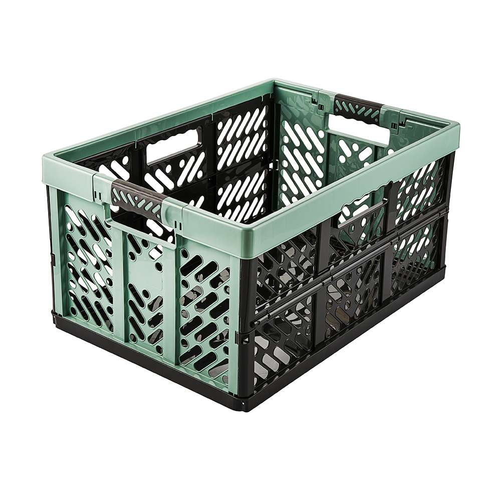 *Bundle of 5* 45 Litre Extra Strong Folding Box with Soft-Touch Handles (540x370x280 mm)