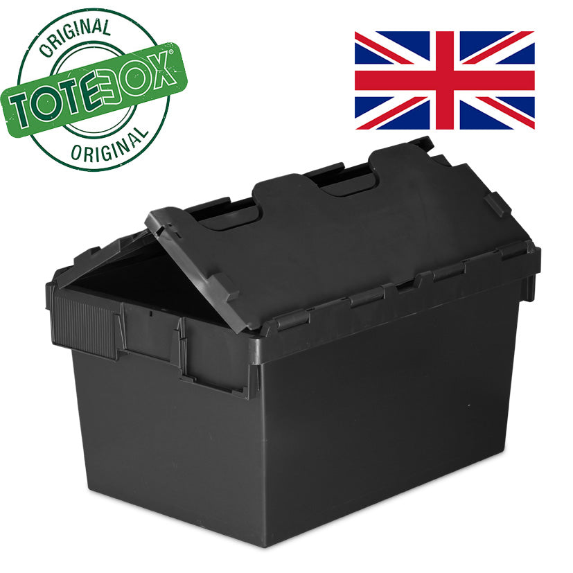 *Bundle of 5* 64L Attached Lid Container Original Totebox (600x400x365mm)
