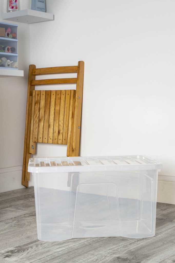 *Pallet of 150* WHAM Crystal 60L Box & Lid Clear