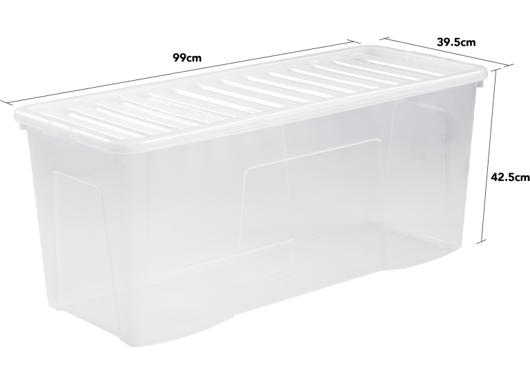 *Pallet of 72* WHAM Crystal 133L Box & Lid Clear