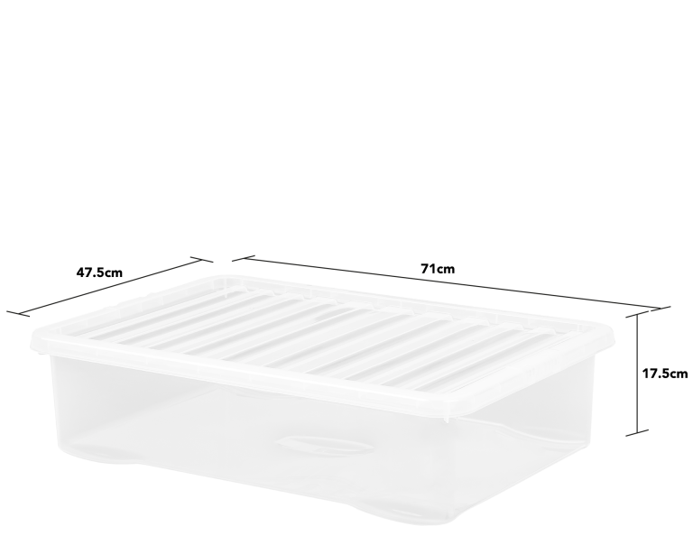 *Pallet of 110* WHAM Crystal 46 Litre Under Bed Box & Lid