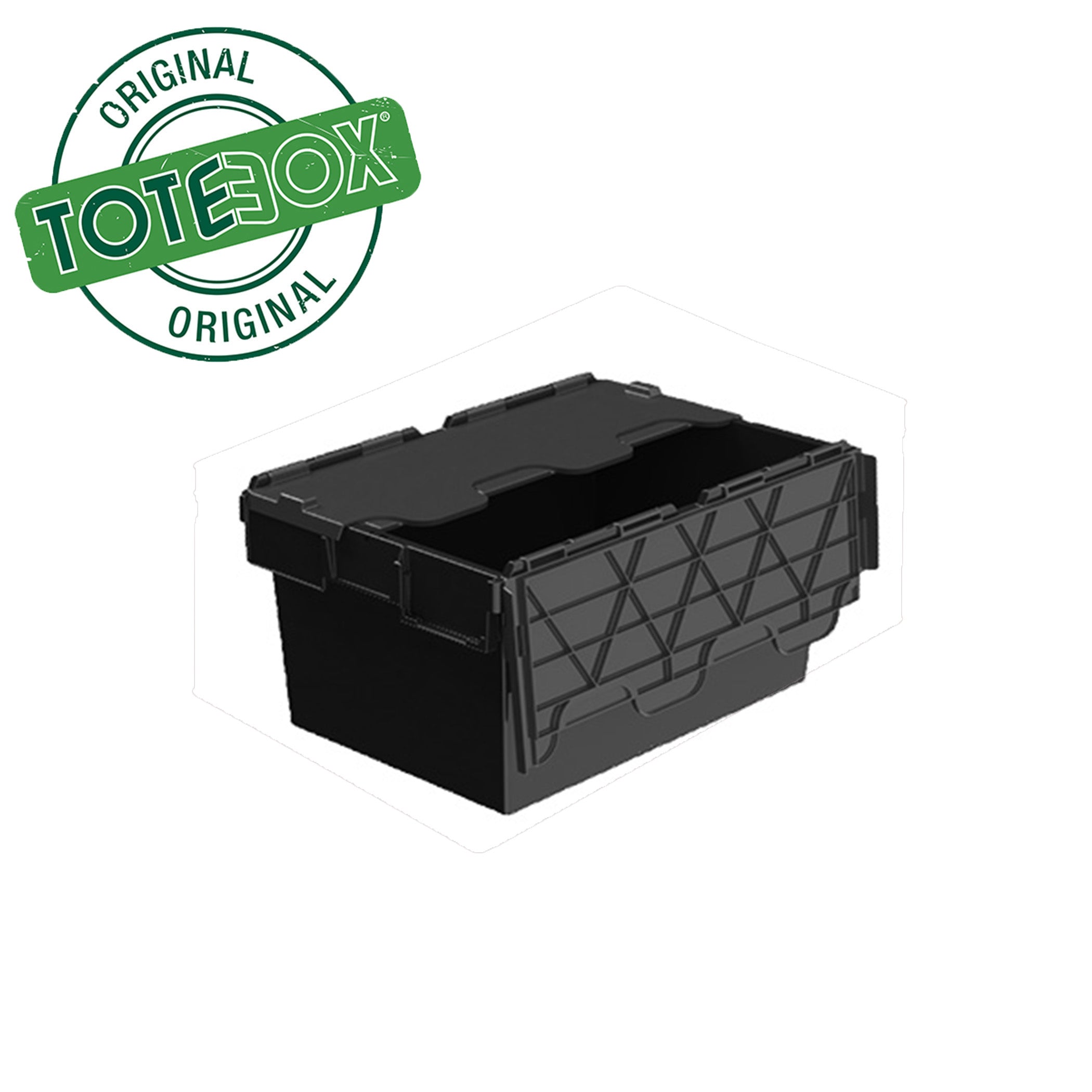 *Bundle of 5* 54L Attached Lid Container Original Totebox (600 x 400 x 320h mm)