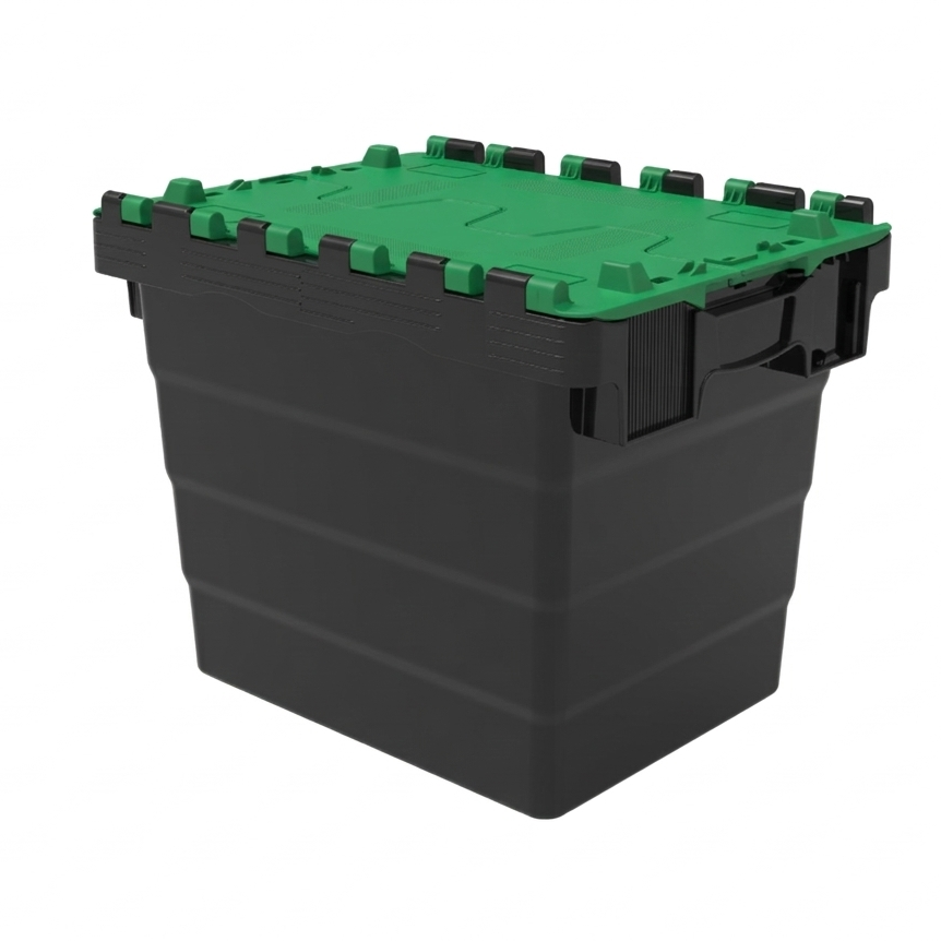 28L GatorTote Extra Heavy Duty Industrial Attached Lid Box (400 x 300 x 320mm)