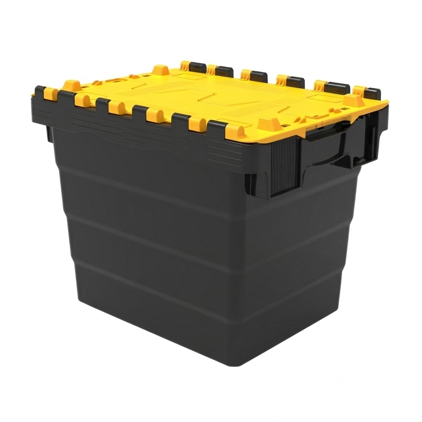 28L GatorTote Extra Heavy Duty Industrial Attached Lid Box (400 x 300 x 320mm)