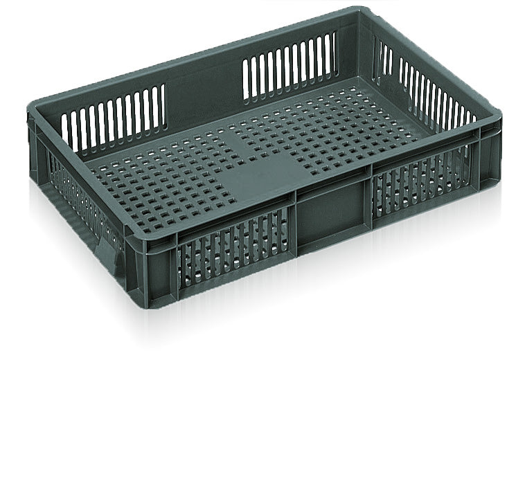 *Pallet of 100* 21L Ventilated Euro Stacking Container Original Totebox (600l x 400w x 120h mm)