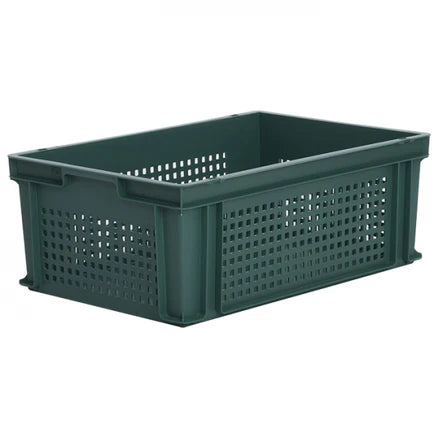 *Bundle of 15* 44L Ventilated Euro Stacking Container (600l x 400w x 220h mm) - Various Colours Available