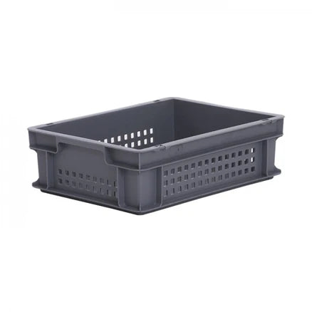 *Bundles of 20 units* 11L Ventilated Euro Stacking Container (400l x 300w x 120h mm) - Various Colours Available