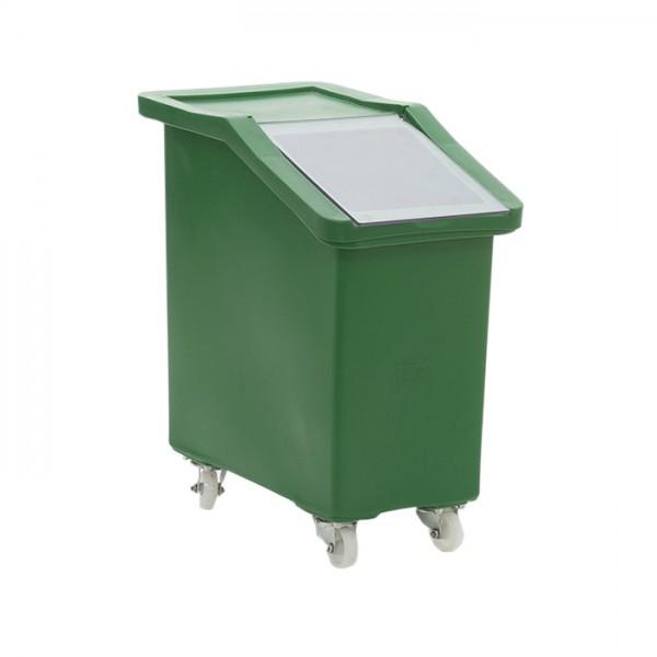 65 Litre Bin Ingredients Trolley - Clear Flap Lid  610 (L) x 370 (W) x 660 (H) - Various Colours