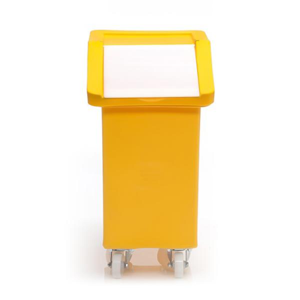 65 Litre Bin Ingredients Trolley - Clear Flap Lid  610 (L) x 370 (W) x 660 (H) - Various Colours