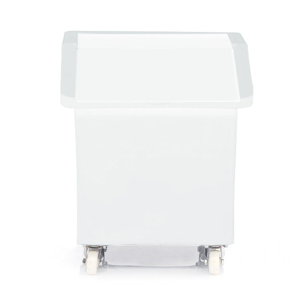 142 Litre Bin Ingredients Trolley - Clear Flap Lid 610 (L) x 570 (W) x 660 (H) - Various Colours