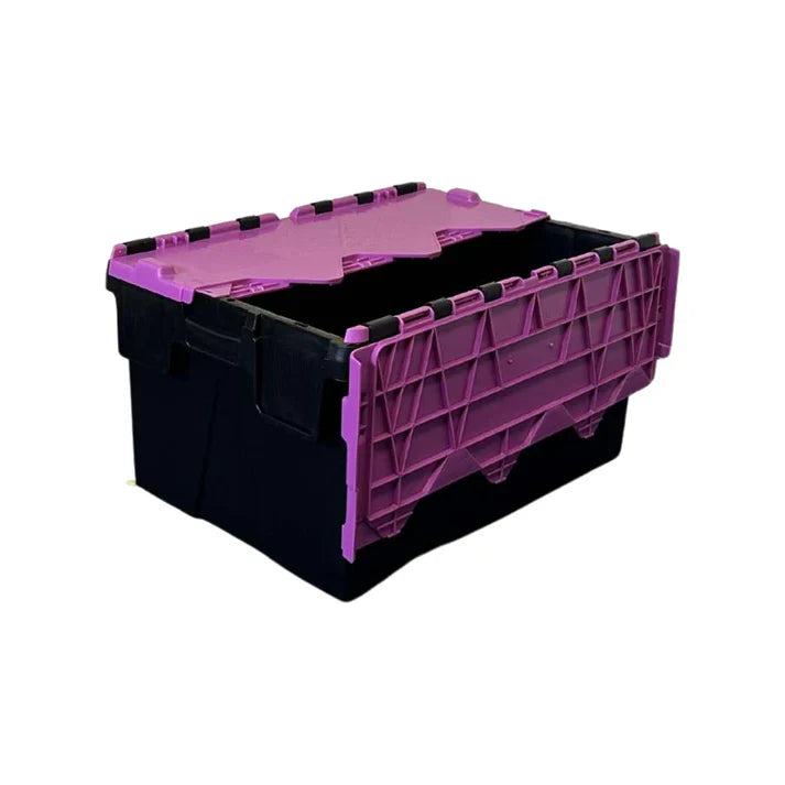 60L GatorTote (600x400x310mm) Extra Heavy Duty Industrial Attached Lid Box