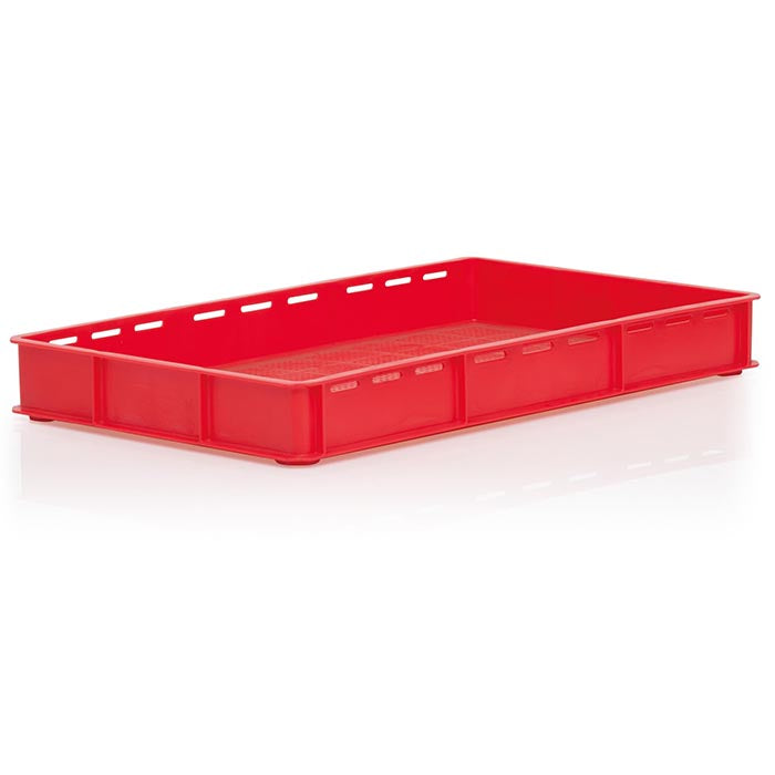 *Bundle of 20* 20ltr Ventilated sides, solid base 30x18 inch confectionery tray (762x457x90mm)