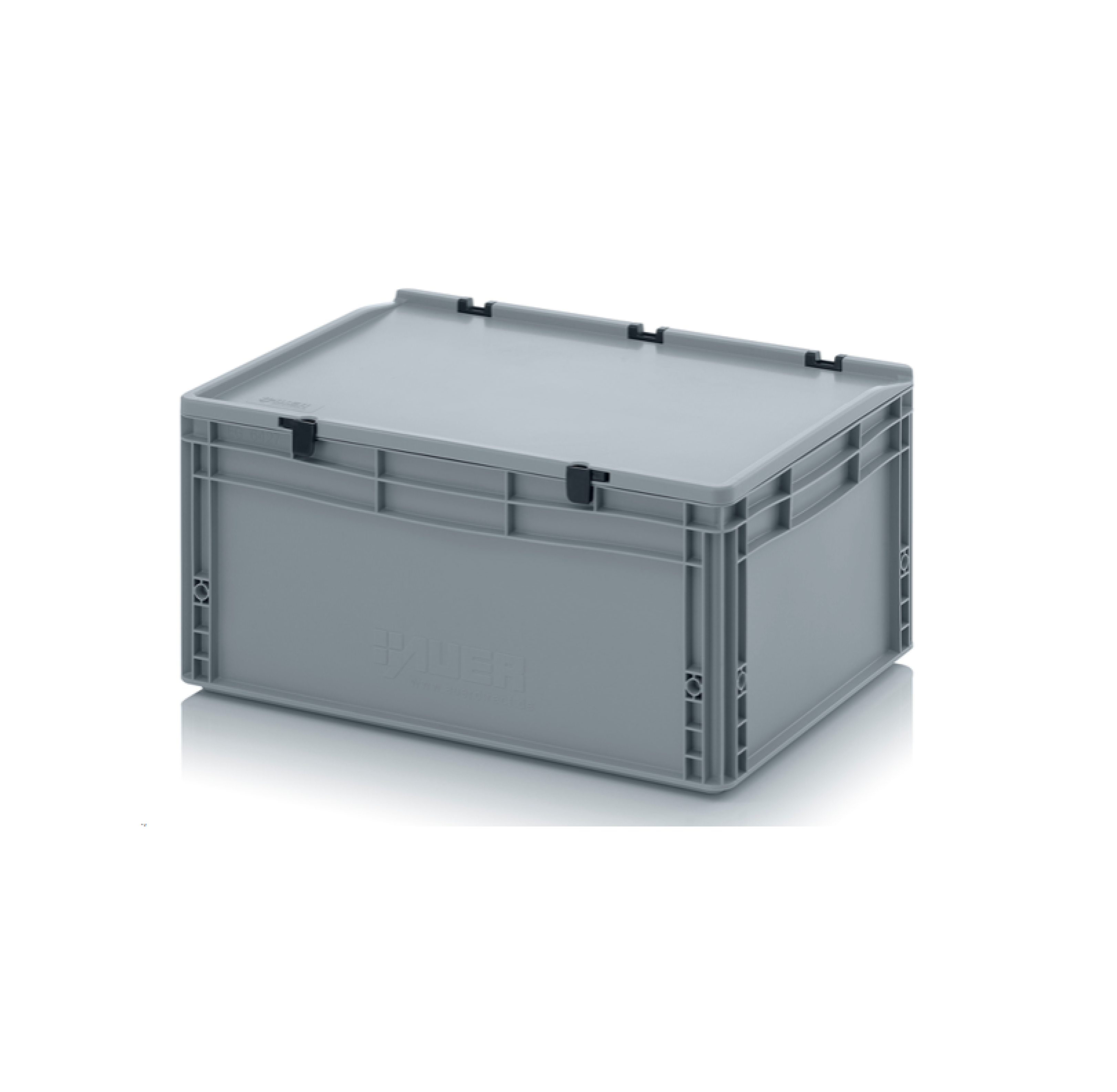 Euro Stacking Containers With Lids Attached - Integral Lid Euros