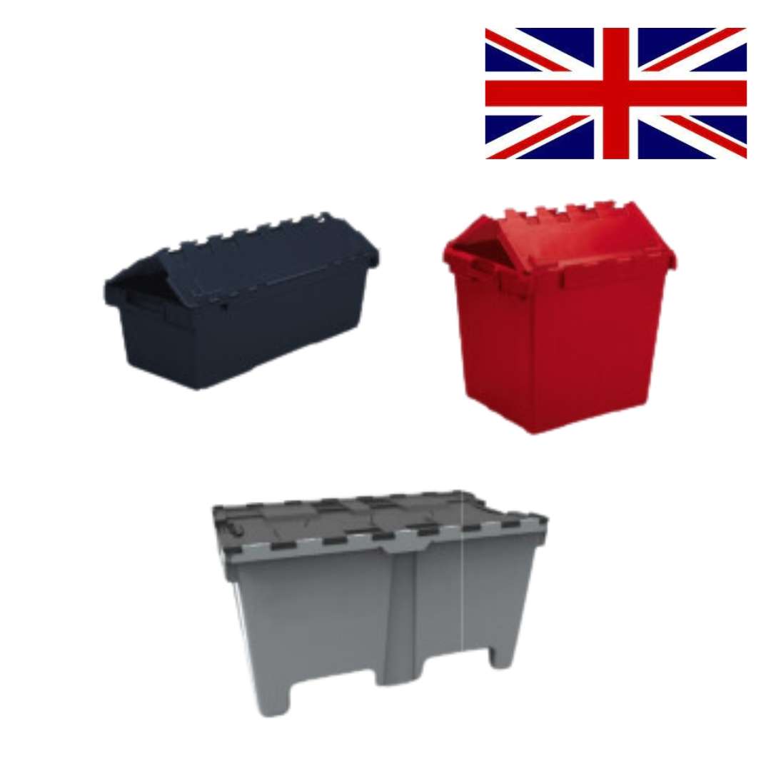 Heavy Duty Large Attached Lid Containers (over 135 Ltr capacity)