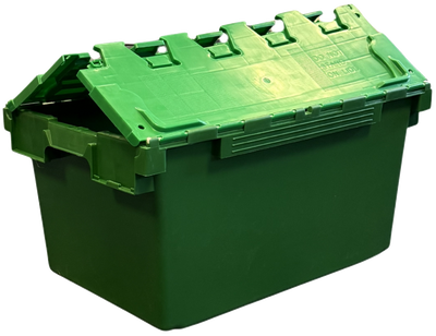Heavy Duty Attached Lid Containers
