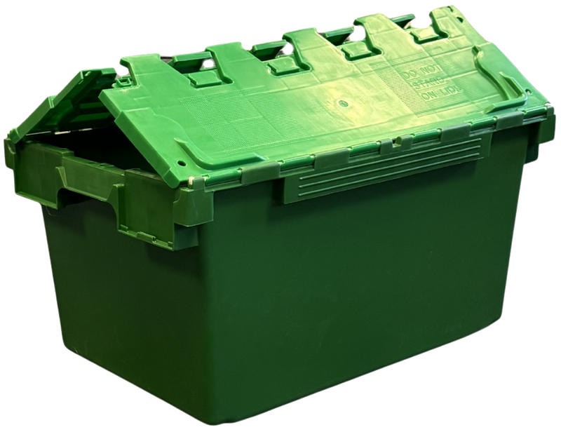 Heavy Duty Attached Lid Containers