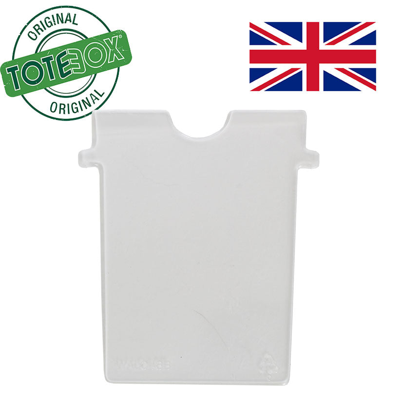 Clear label holder suitable for 400X300mm Attached Lid containers - 10020 & 10025