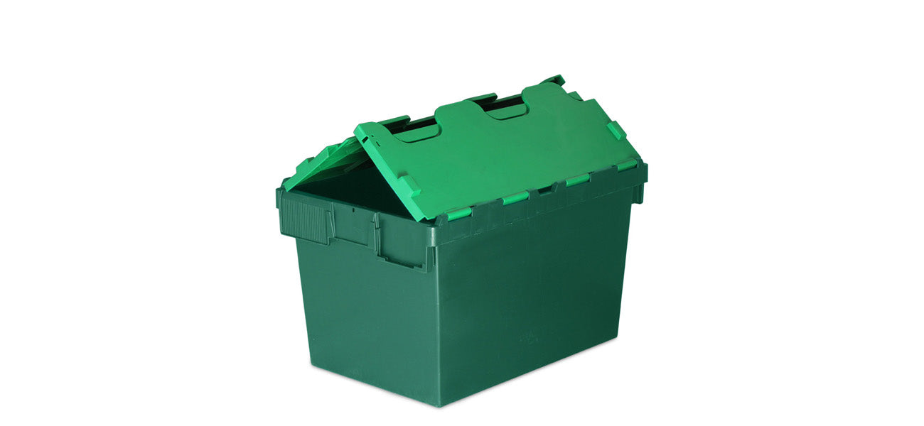 *Bundle of 5* 64L Attached Lid Container Original Totebox (600x400x365mm)