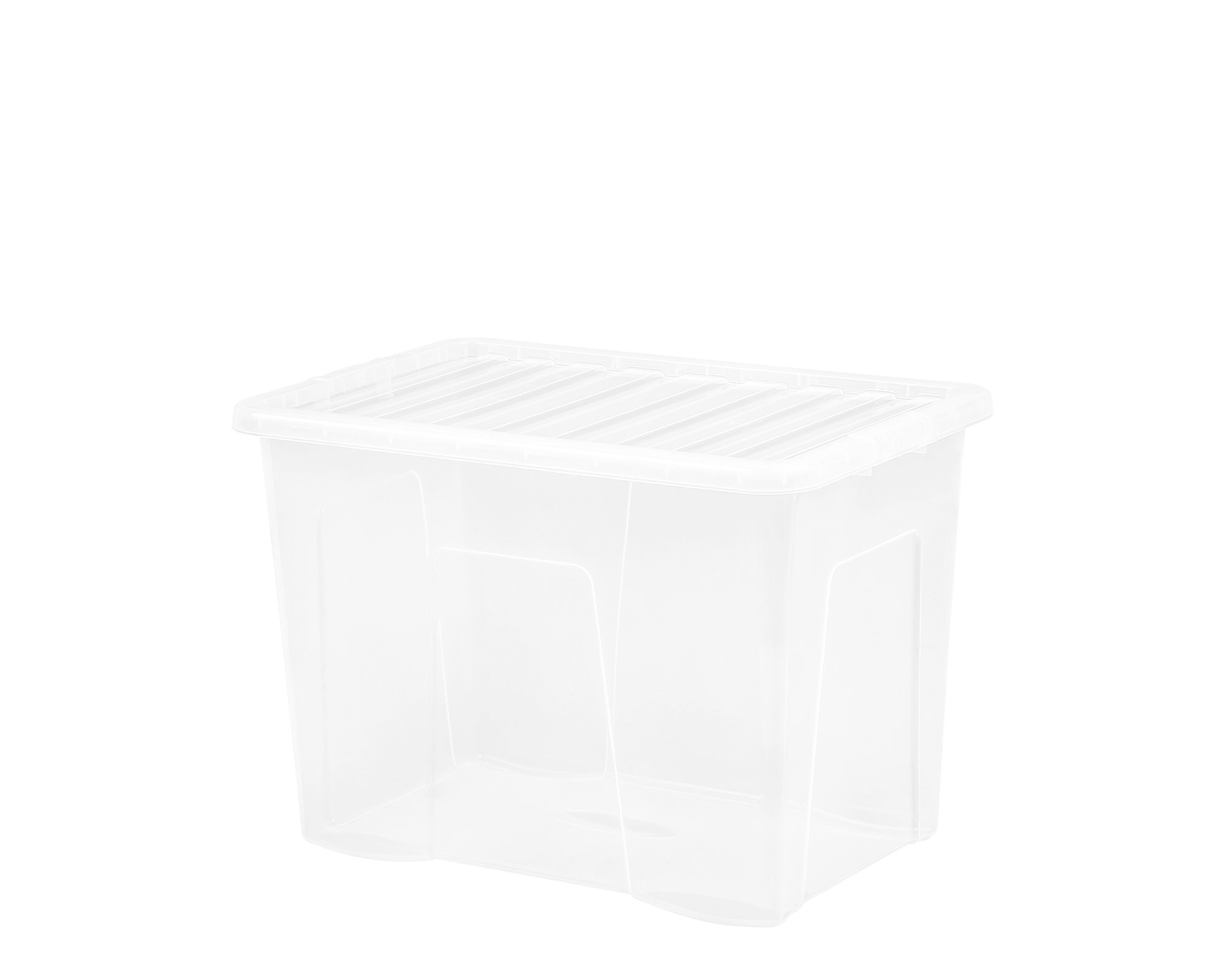 *Pallet of 150* WHAM Crystal 80L Box & Lid Clear