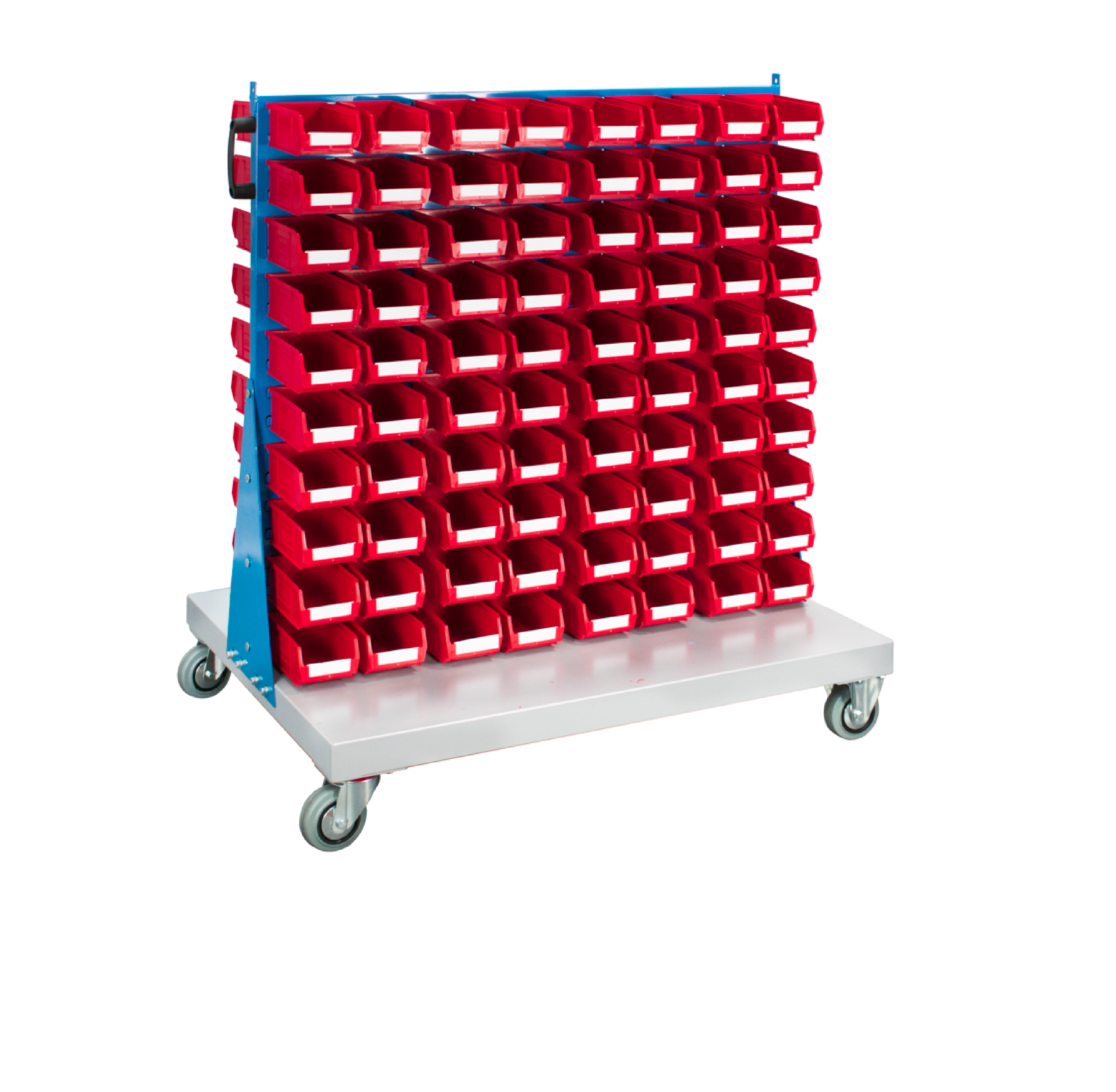 Louvred Panel Spacemaster Trolley Kit with Barton Bin ( 1 x Double sided trolley with 160 x TC2 containers)