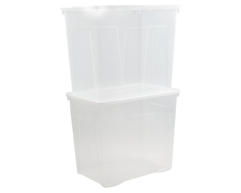 *Pallet of 60* WHAM Crystal 160L Box & Lid Clear