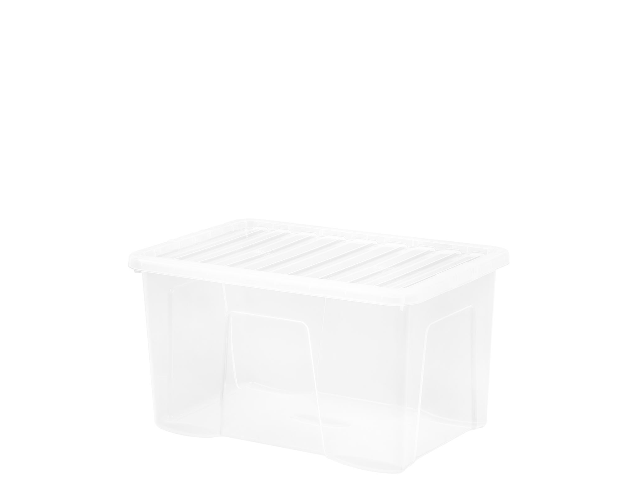 *Pallet of 150* WHAM Crystal 60L Box & Lid Clear
