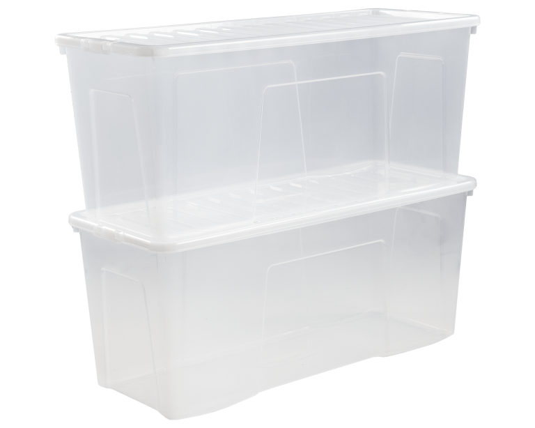 *Pallet of 72* WHAM Crystal 133L Box & Lid Clear