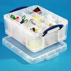 *Bundle of 4* 18L Really Useful Plastic Storage Box (480l x 390w x 200h mm)