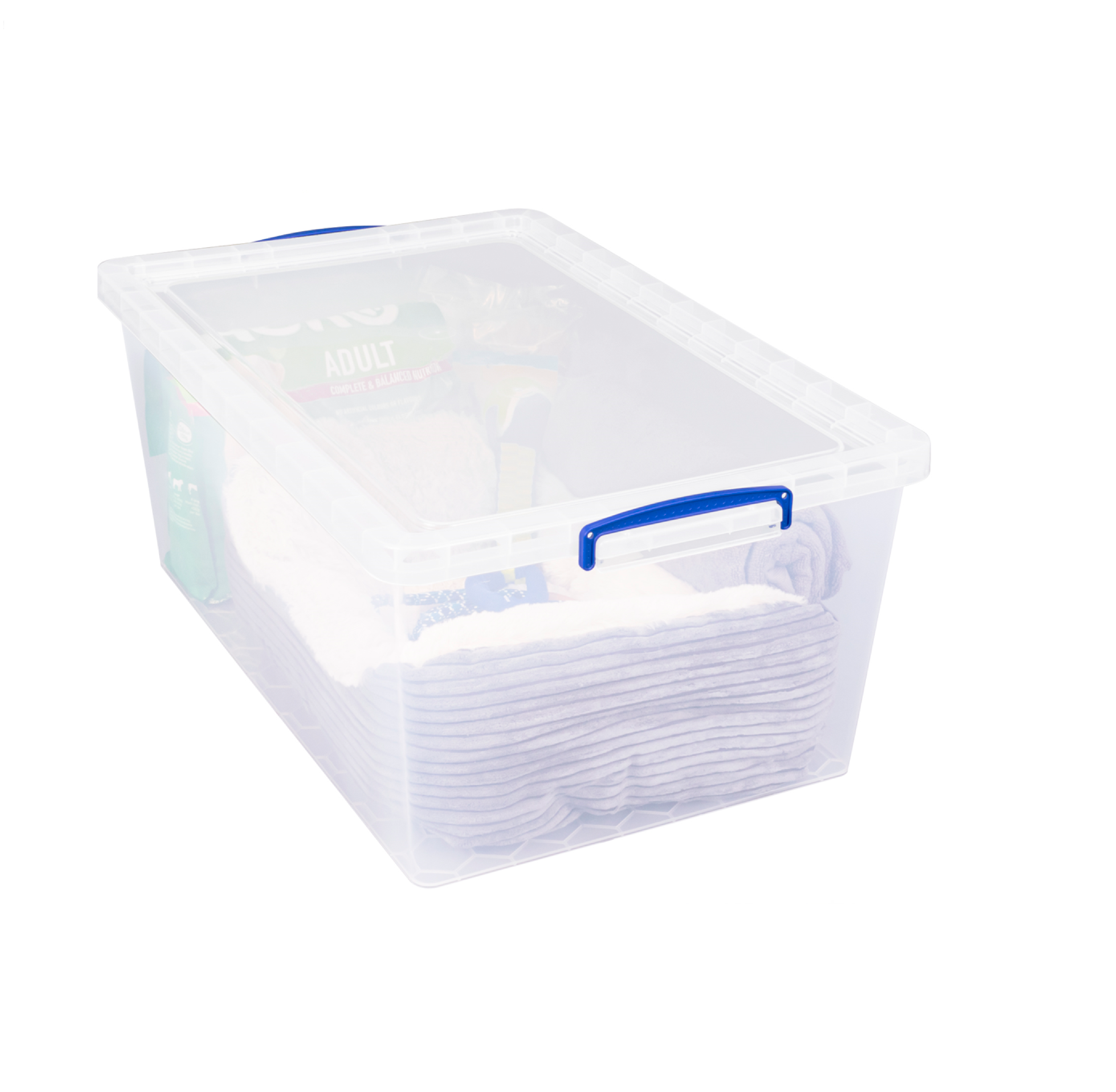 *Bundle of 3* 62L Really Useful Plastic Nesting Storage Box (695 x 440 x 287mm)