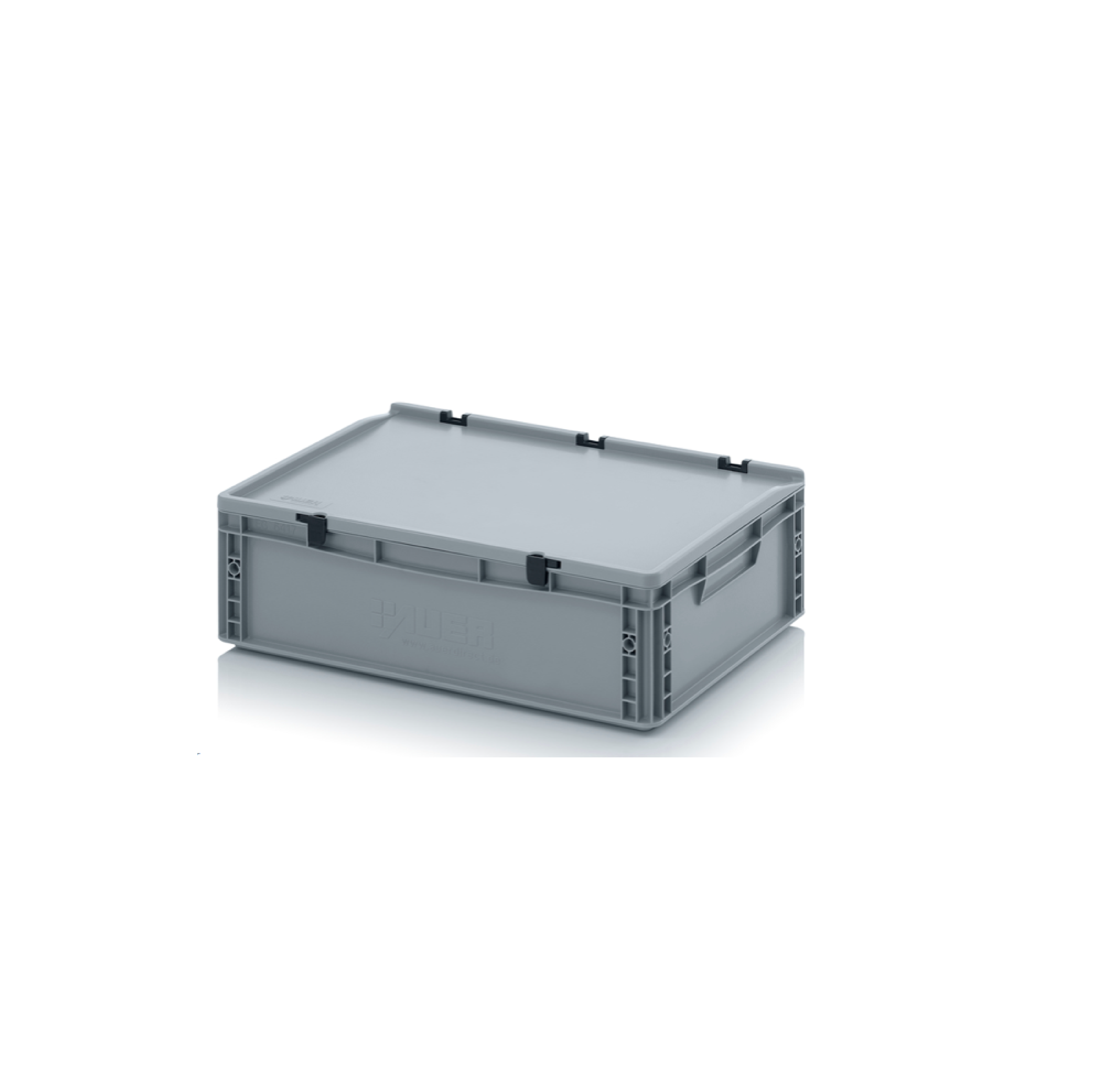 33L Euro Stacking Container With Lid Attached (600 x 400 x 185h mm)