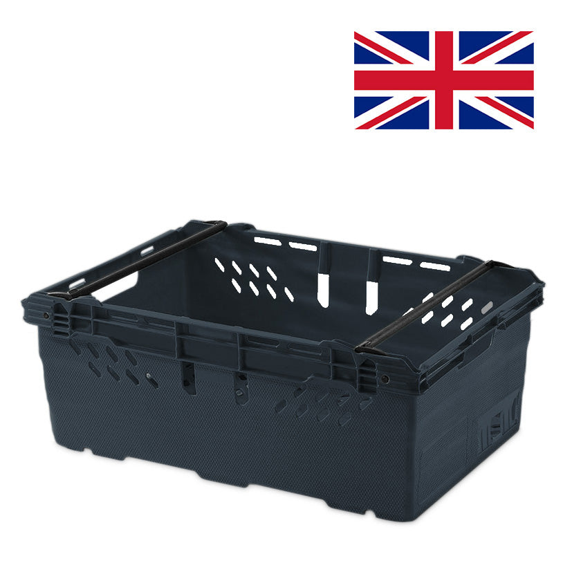 44L Heavy Duty Stacking & Nesting Crate Ventilated  (600x400x253mm)