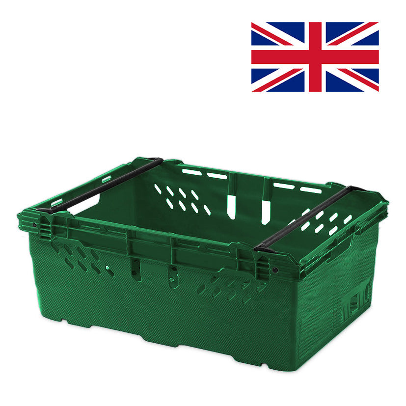 44L Heavy Duty Stacking & Nesting Crate Ventilated (600x400x253mm)