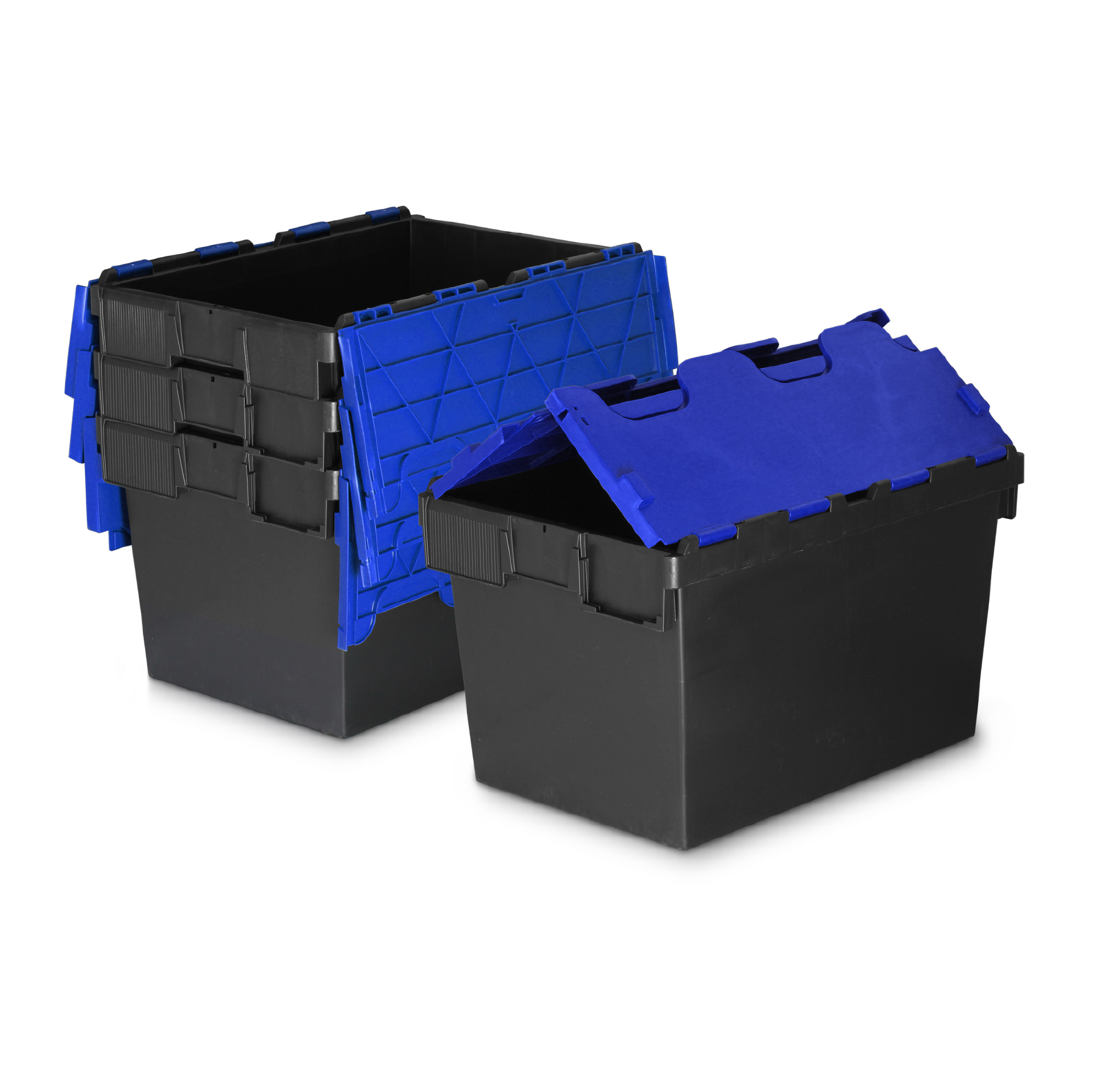 *Bundle of 10* 64L Attached Lid Container Original Totebox  (600x400x365mm)