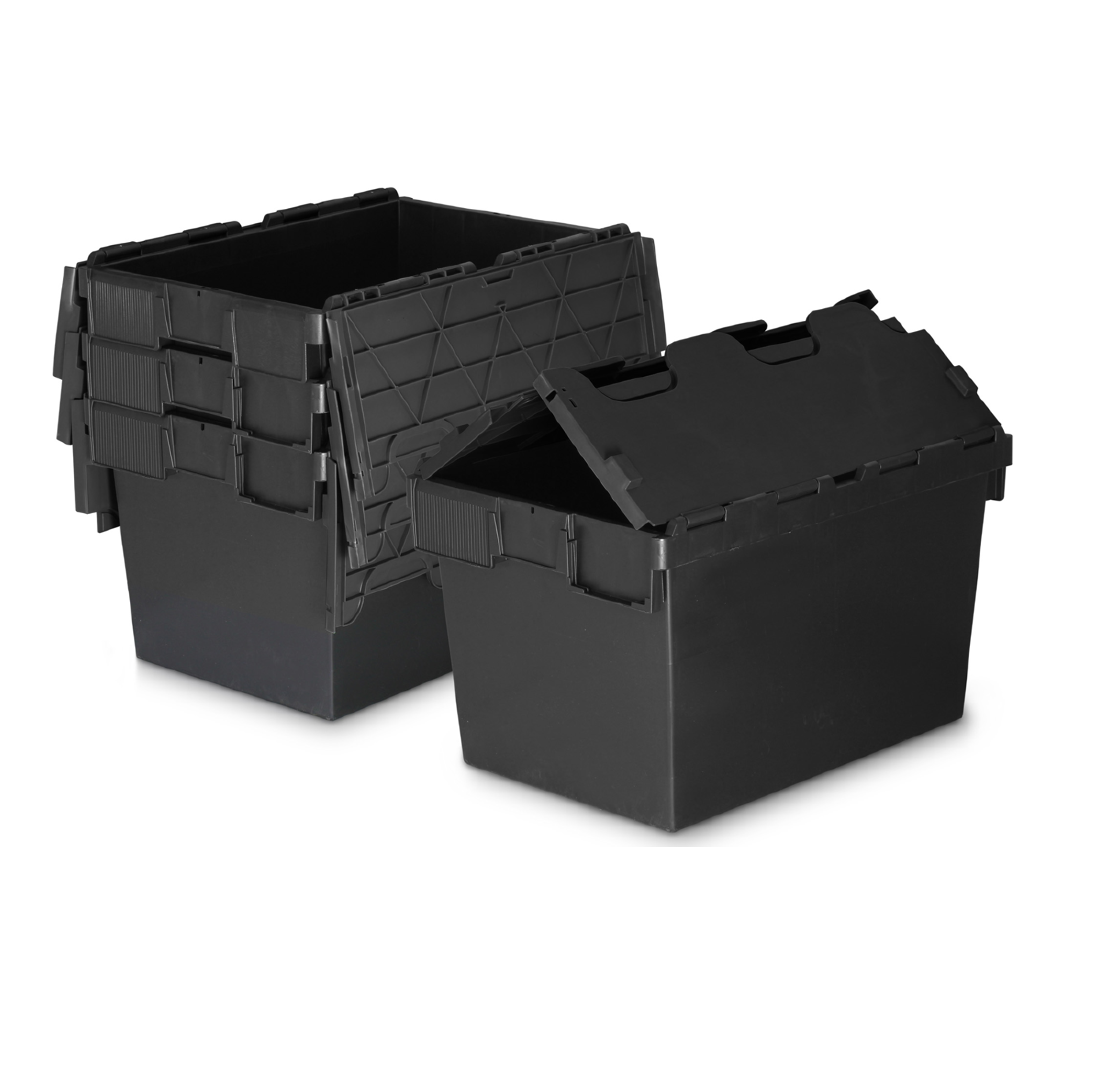 *Bundle of 10* 64L Attached Lid Container Original Totebox  (600x400x365mm)