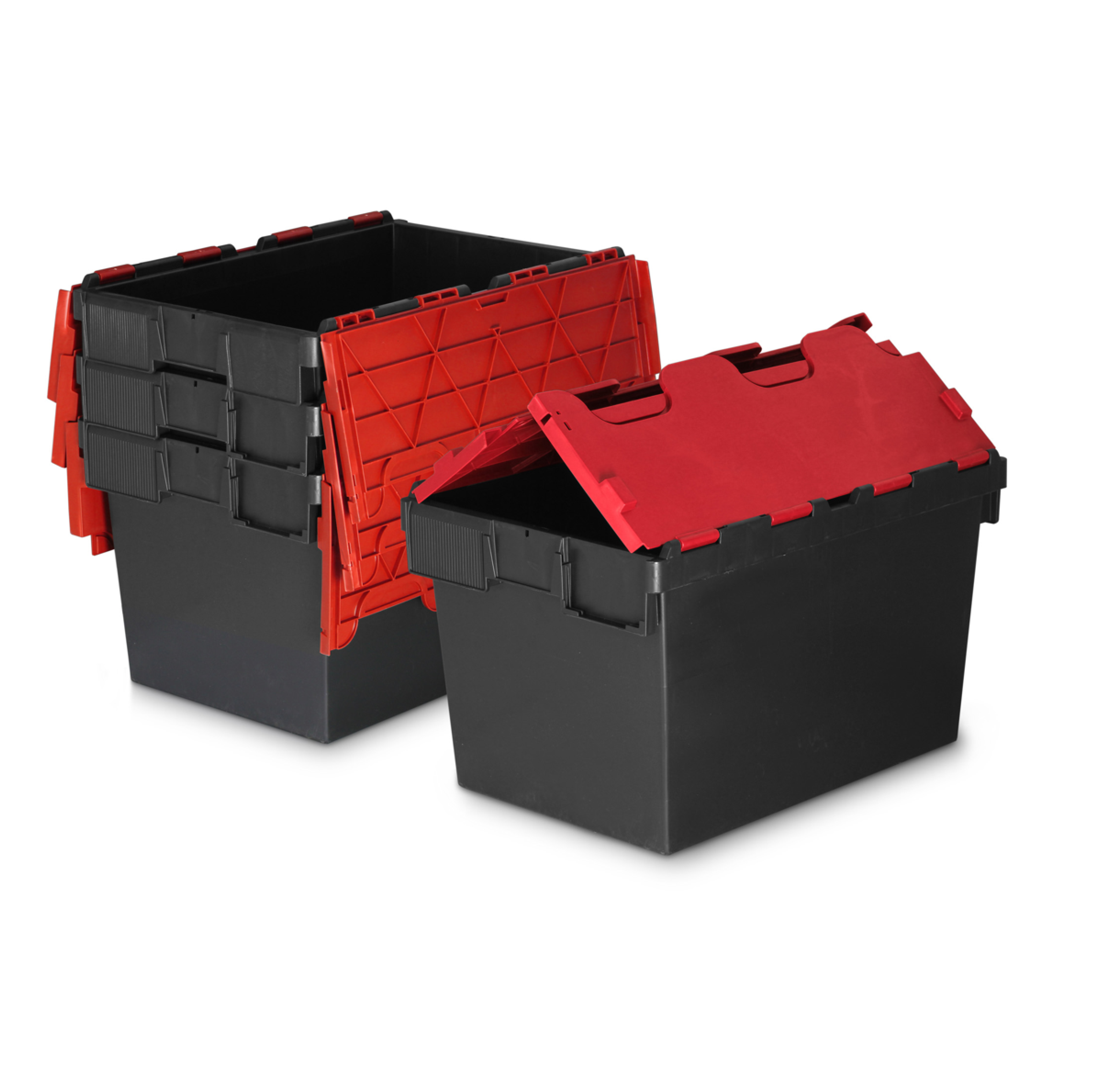 *Bundle of 10* 64L Attached Lid Container Original Totebox  (600x400x365mm)