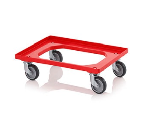 5 x 80L Extra Large Attached Lid Container Original Totebox  -  (710 x 460 x 368h mm) with Dolly *Special Offer*