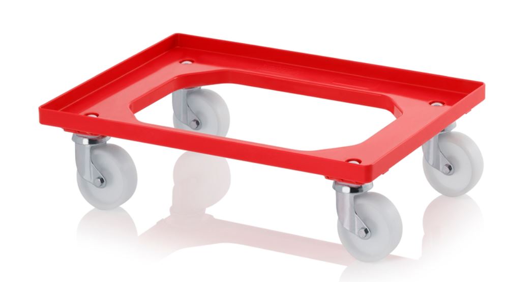 Dolly Suitable for 80L ALC Containers - 2 fixed 2 swivel wheels (604 x 402 x 173mm)