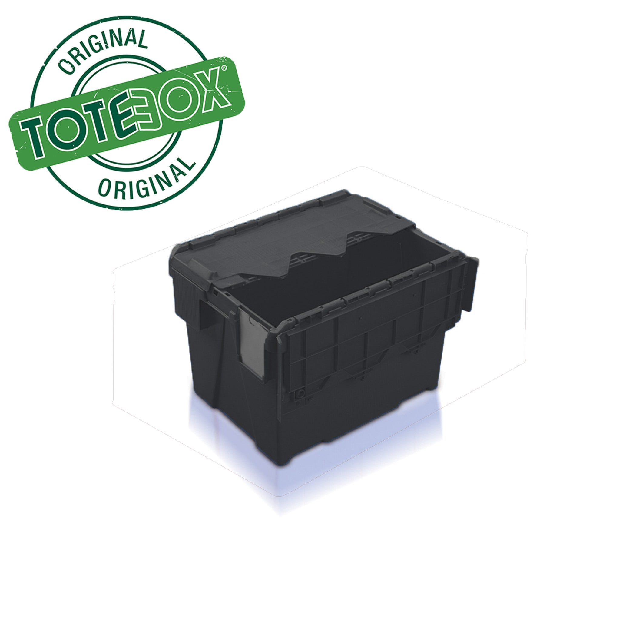 *Bundle of 10* 25L Original Totebox Eco Tote Attached Lid Container  (400 x 300 x 306h mm)