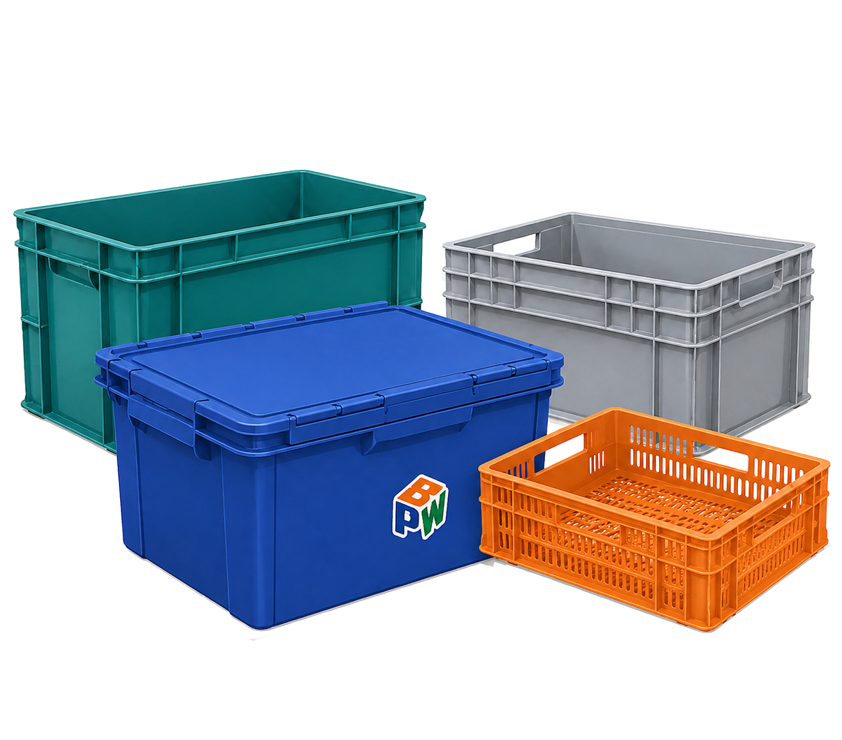 *Pallet of 60* 75L 50 kg Stacking & Nesting Fish Box ( Capacity) (885 x 450 x 270mm)