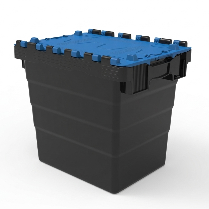 32L GatorTote Extra Heavy Duty Industrial Attached Lid Box (400 x 300 x 365mm)