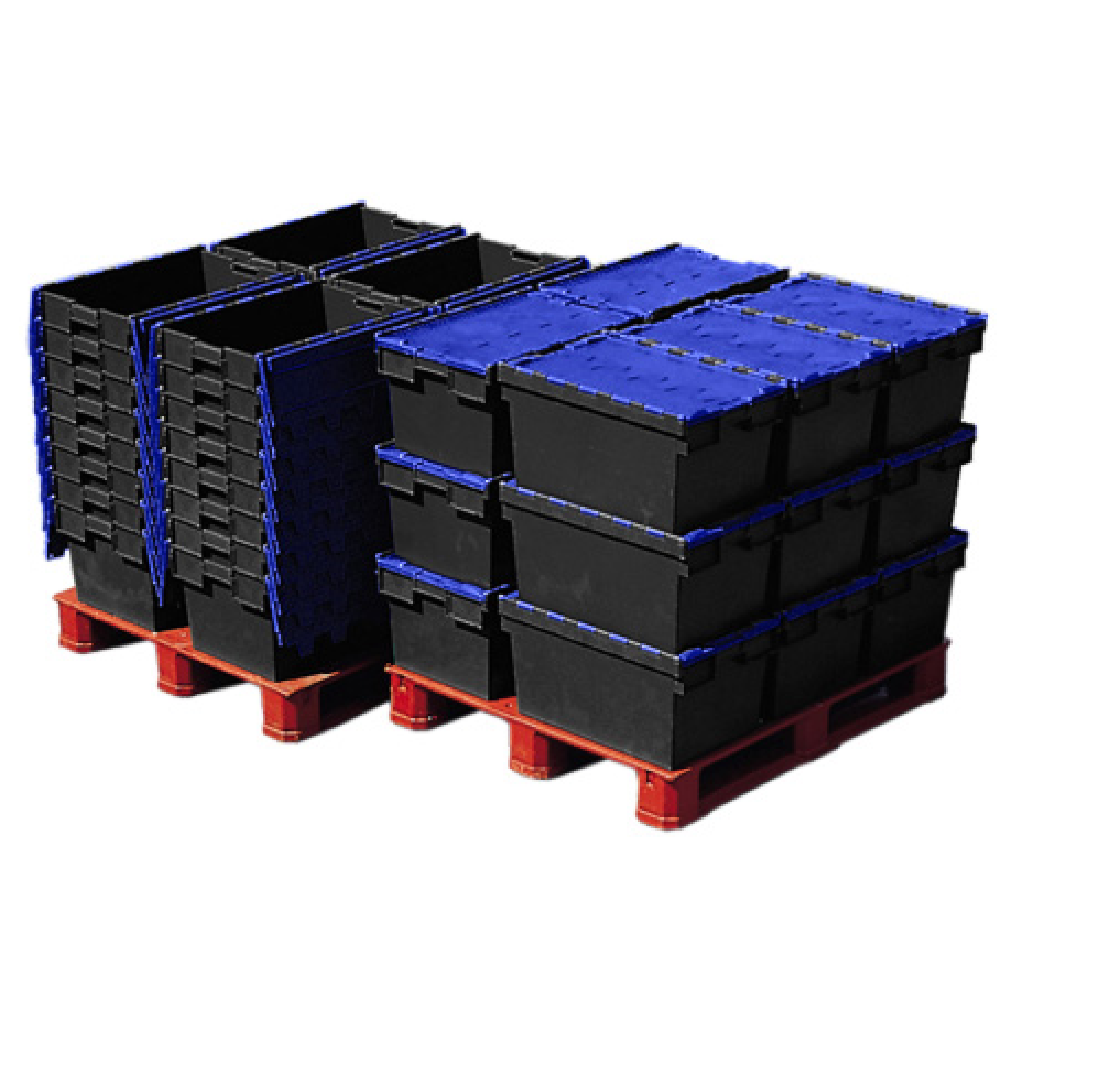 *Pallet of 80*  64L Attached Lid Container Original Totebox (600x400x365mm)