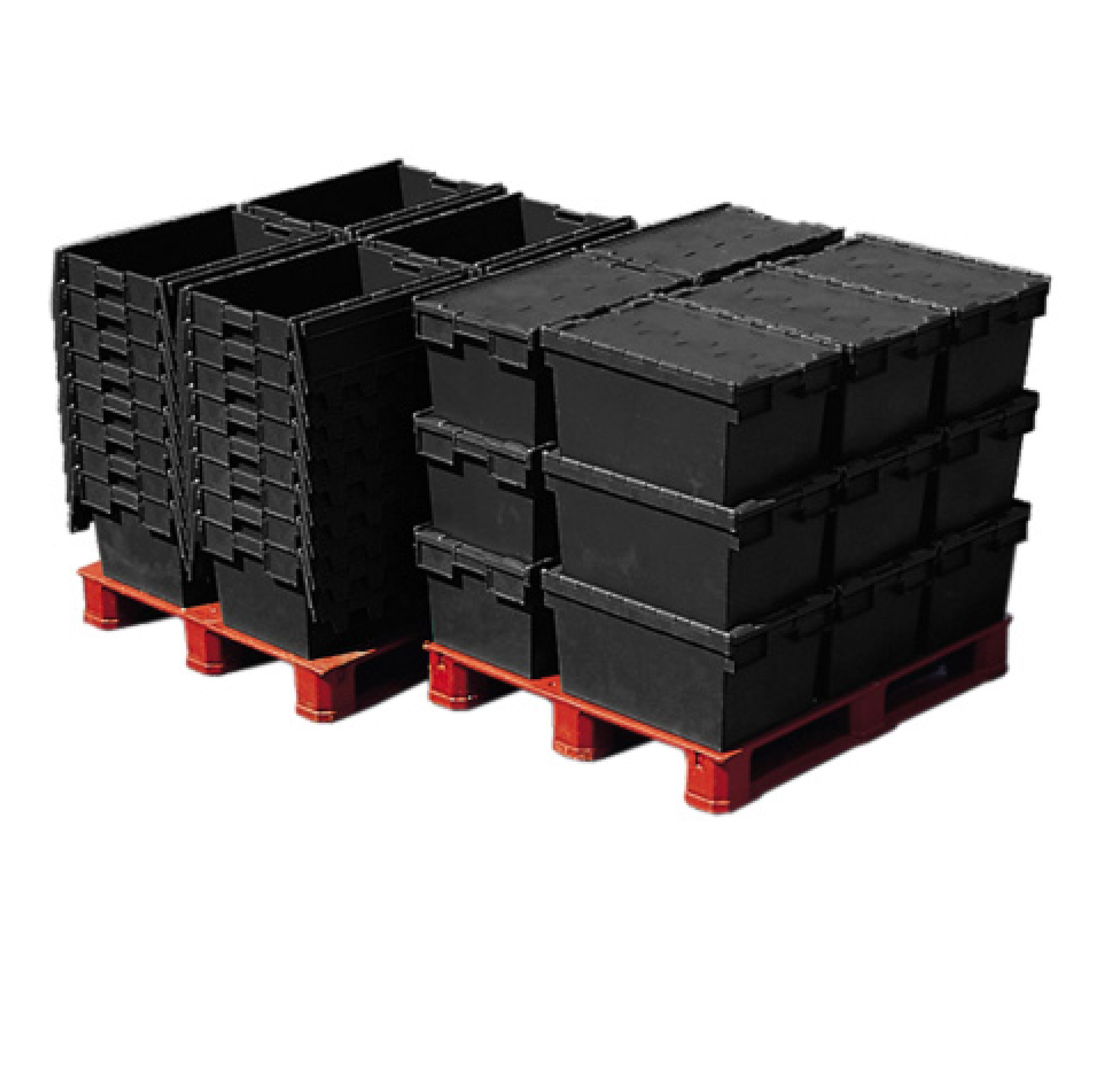 *Pallet of 60* 80L Extra Large Attached Lid Container Original Totebox - (710 x 460 x 368h mm)