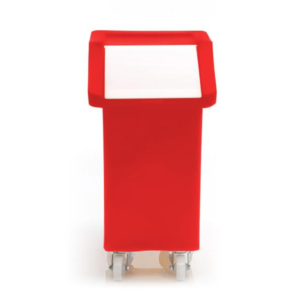 65 Litre Bin Ingredients Trolley - Clear Flap Lid  610 (L) x 370 (W) x 660 (H) - Various Colours