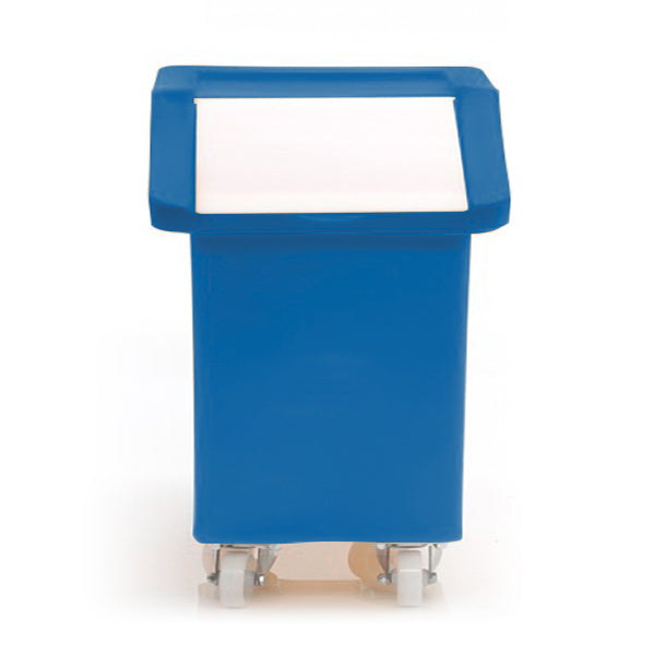 89 Litre Bin Ingredients Trolley - Clear Flap Lid  610 (L) x 470 (W) x 660 (H) - Various Colours