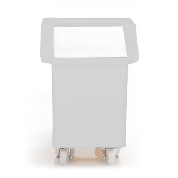 89 Litre Bin Ingredients Trolley - Clear Flap Lid  610 (L) x 470 (W) x 660 (H) - Various Colours