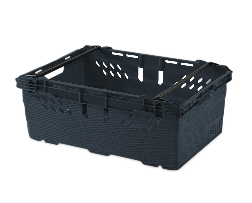 *Bundle of 5* 44ltr Heavy Duty Stacking & Nesting Crate Ventilated  (600x400x253mm)